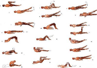 Physical exercises for lumbar osteochondrosis